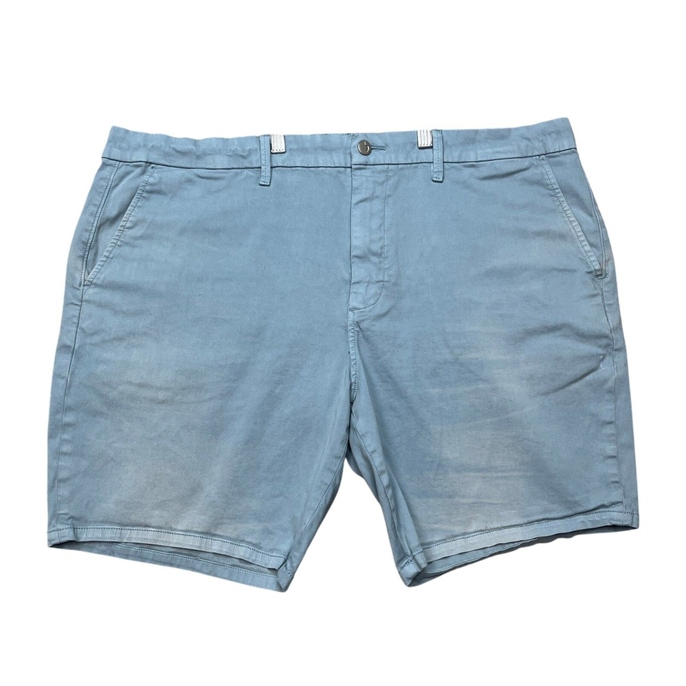 Joe's Jeans Shorts Mens 40 Blue Flat Front Stretch Kinetic Chino Distressed